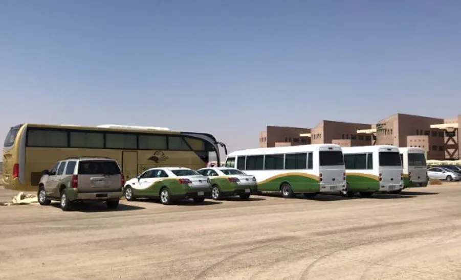 The university employees and their families transported to events in different cities  -  .
