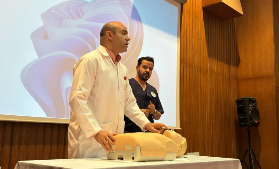 الأمن الجامعي والمركز الطبي يقيمان دورات تدريبية لعناصر الحراسات الأمنية -  1