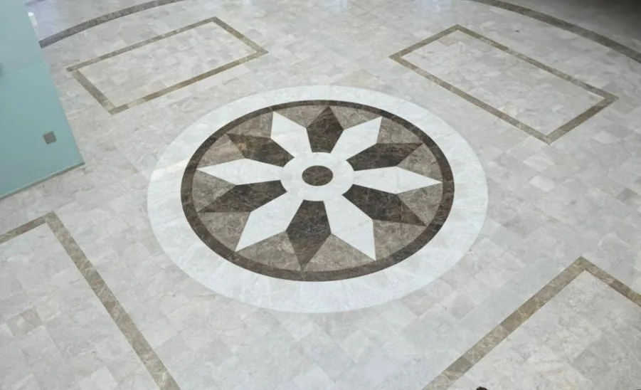 GAPOM renovates the foyer of the college complex building at male campus  -  تأهيل