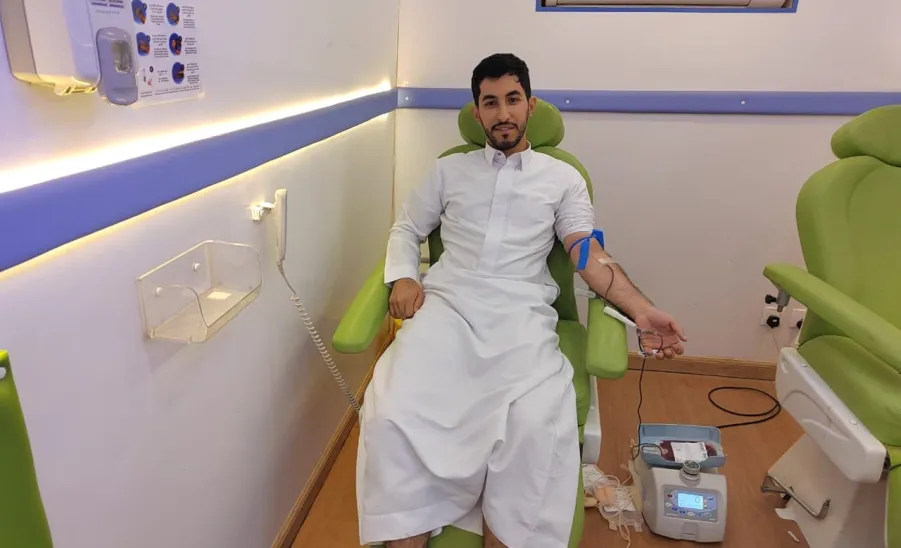 Blood donation campaign launched at flower garden  - حملة تبرع بالدم