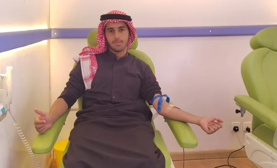 Social Responsibility Observatory launches a blood donation campaign  - مرصد المسؤولية الاجتماعية ينفذ حملة تبرع بالدم في مركز إبراهيم السلطان الثقافي بتمير.