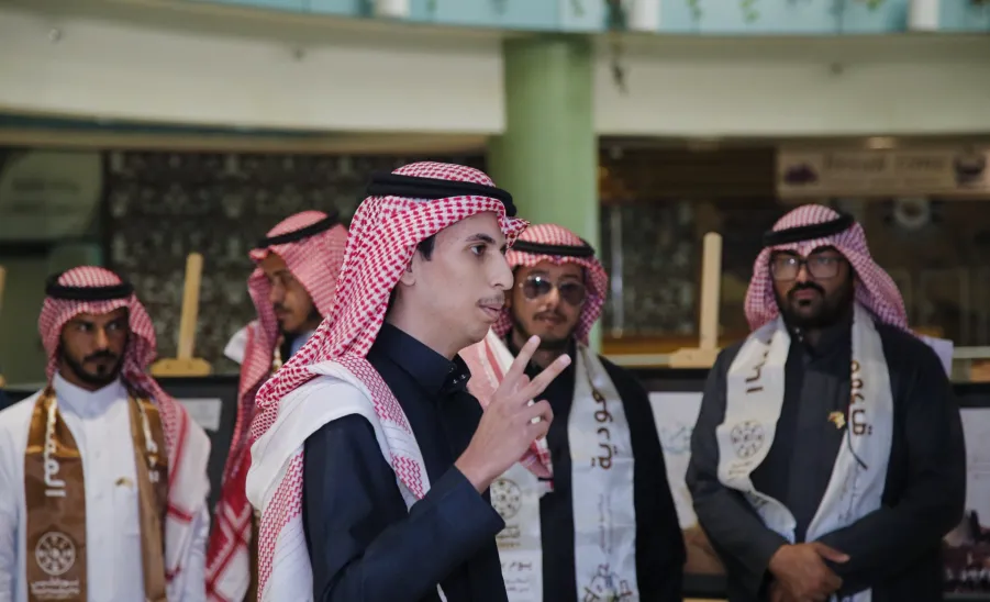 College of Education celebrates the founding day -  احتفال كلية التربية (شطر الطلاب ) بيوم التأسيس السعودي