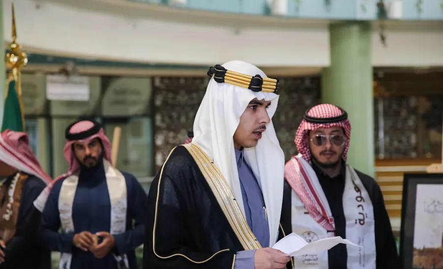 College of Education celebrates the founding day -  احتفال كلية التربية (شطر الطلاب ) بيوم التأسيس السعودي