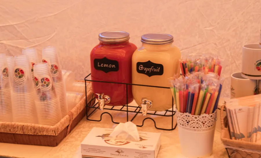 An initiative on healthy food held at female campus
 -  فعالية مبادرة غذائنا صحي 