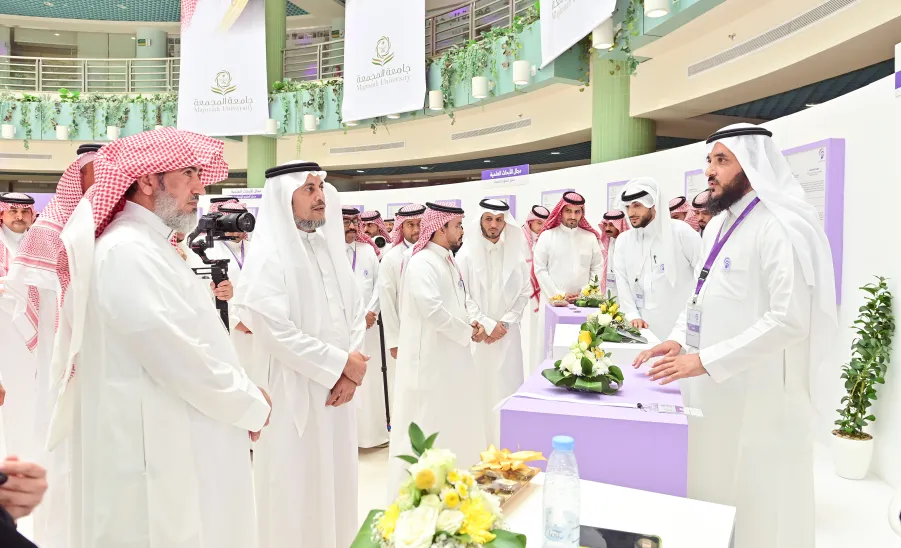 الجامعة تقيم حفل ختام الأنشطة للعام 1445هـ وتكريم الطلبة الفائزين في الملتقى الطلابي السادس للموهبة والإبداع - جامعة المجمعة 