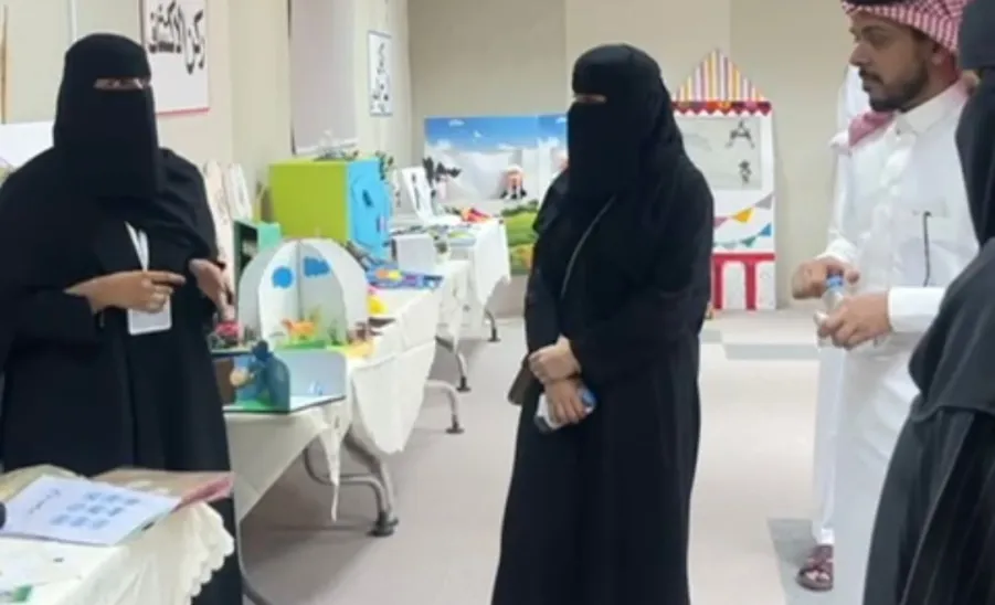 Student projects for sustainable development exhibition launched  -  فتتاح معرض المشاريع الطلابية للتنمية المستدامة لقسمي رياض الأطفال واللغة الإنجليزية