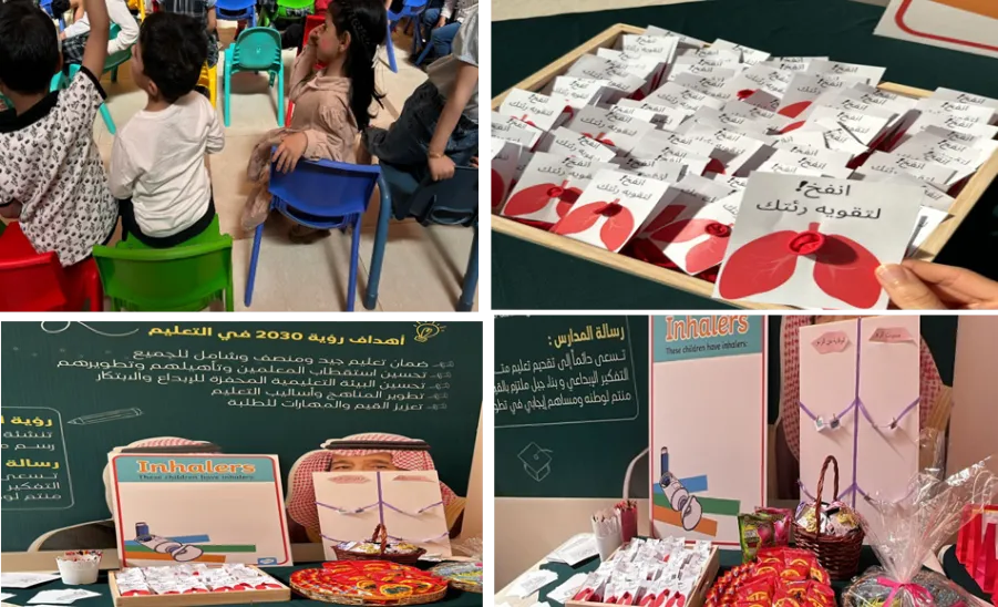 الكلية تقيم مبادرة توعوية صحية بروضة الأطفال في مدارس التميز الحديثة بالمجمعة - الكلية تقيم مبادرة توعوية صحية بروضة الأطفال في مدارس التميز الحديثة بالمجمعة