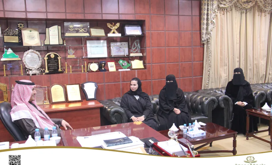 A delegation from the College of Nursing visits the Head of Hawtat Sudair Center -  وفد من كلية التمريض يزور رئيس مركز حوطة سدير