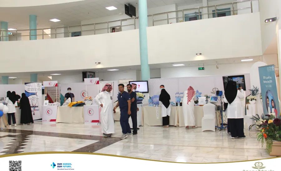 COLLEGE OF NURSING CELEBRATES THE INTERNATIONAL NURSES DAY
 - كلية التمريض تقيم فعالية بمناسبة اليوم العالمي للتمريض