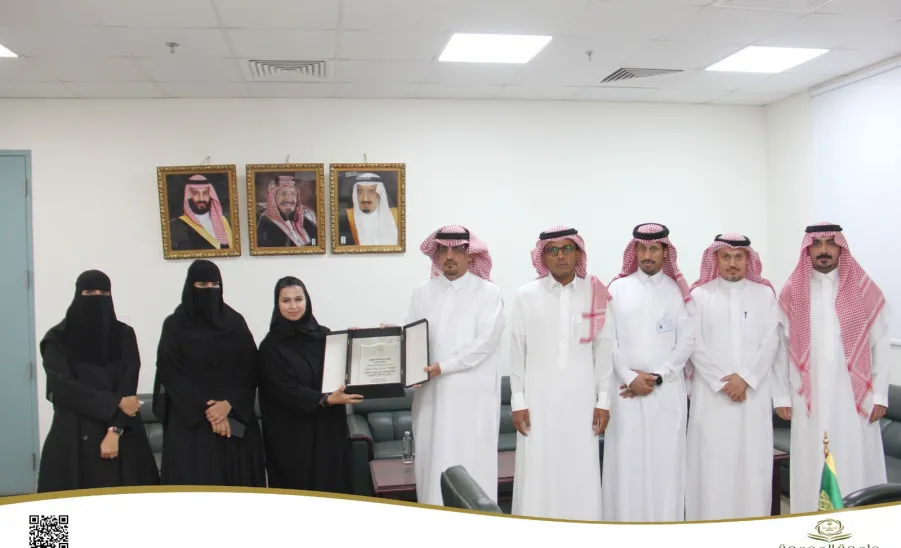 The Dean welcomes the Director of Organizational Development  -  عميد الكلية تستقبل مدير عام التطوير التنظيمي بالجامعة