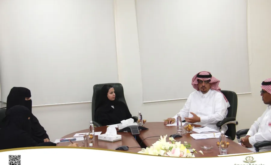 The Dean welcomes the Director of Organizational Development  -  عميد الكلية تستقبل مدير عام التطوير التنظيمي بالجامعة