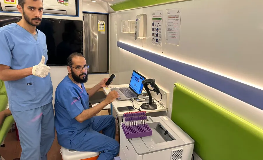 Social Responsibility Observatory launched a blood donation campaign in Hawtat Sudair's Park
 -  حملة تبرع بالدم - جامعة المجمعة