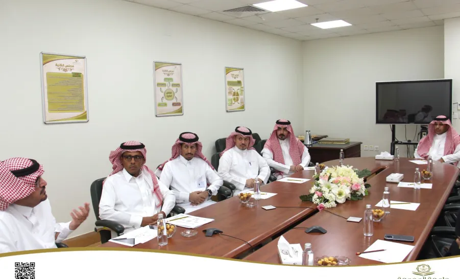 The Dean welcomes the Director of Organizational Development  -  عميد الكلية تستقبل مدير عام التطوير التنظيمي بالجامعة