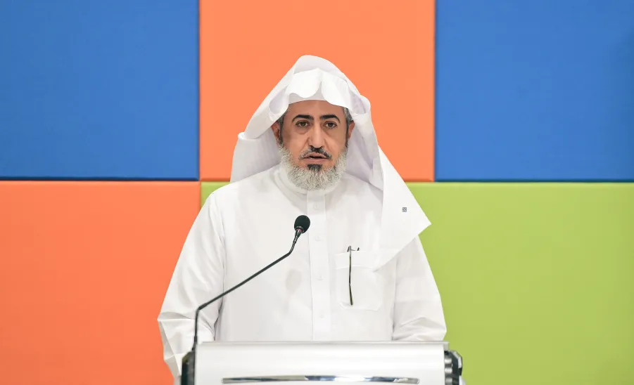 MU CONDUCTS A WORKSHOP TO LAUNCH THE 4TH STRATEGIC PLAN  -  الدكتور مسلم الدوسري يتحدث في ورشة أعمال بناء الخطة الاستراتيجية الرابعة 