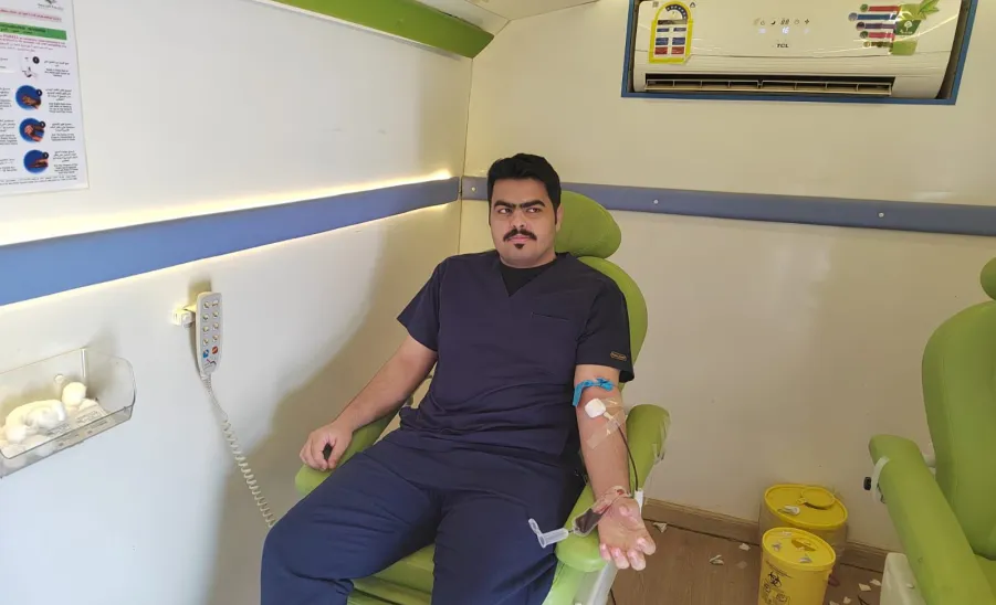 The Blood Bank launches a blood donation campaign in the health college complex
 -  حملة تبرع بالدم