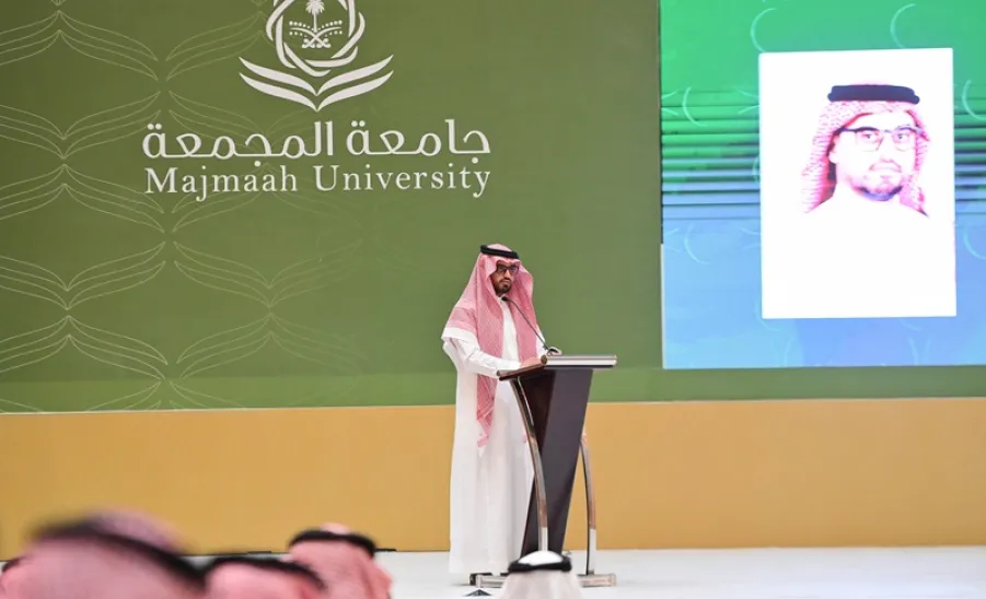 الجامعة تقيم اللقاء السنوي للطلبة المستجدين للعام الجامعي 1446هـ  - عميد شؤون الطلاب خلال اللقاء السنوي للطلبة المستجدين