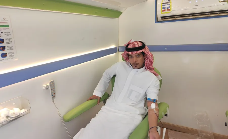 مرصد المسؤولية الاجتماعية يقيم حملة تبرع بالدم في كلية علوم الحاسب والمعلومات - مرصد المسؤولية الاجتماعية يقيم حملة تبرع بالدم في مجمع الكليات الصحية في كلية علوم الحاسب والمعلومات 
