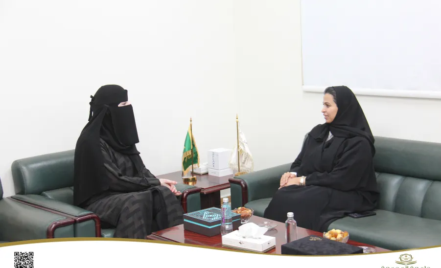 The Dean of the College of Nursing welcomes the director of the General Administration of Libraries and Knowledge Resources - عميد كلية التمريض تستقبل مدير عام الإدارة العامة للمكتبات ومصادر المعرفة بالجامعة