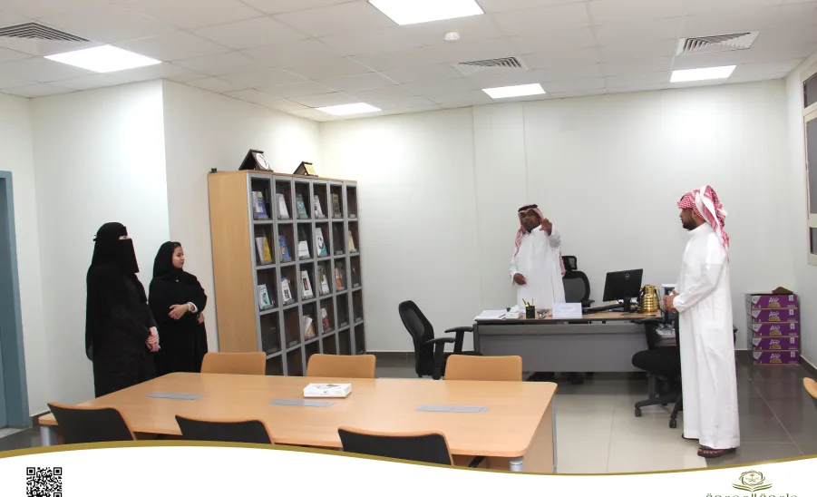 The Dean of the College of Nursing welcomes the director of the General Administration of Libraries and Knowledge Resources - عميد كلية التمريض تستقبل مدير عام الإدارة العامة للمكتبات ومصادر المعرفة بالجامعة