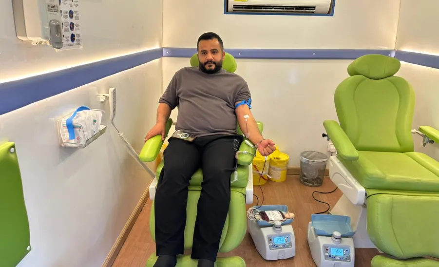 The Blood Bank Club launches a blood donation campaign at the flower festival in Huraymlaa - تبرع بالدم