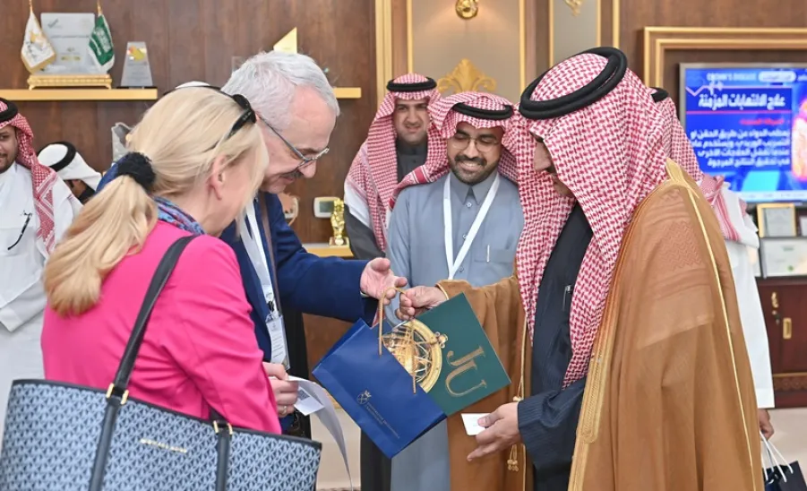 وفدٌ من رؤساء وقيادات الجامعات البولندية يزور الجامعة - وفدٌ من رؤساء وقيادات الجامعات البولندية يزور الجامعة