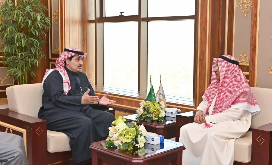 MU WELCOMES THE CHAIRMAN OF THE BOARD OF SULTAN CHARITY FOUNDATION  - رئيس جامعة المجمعة 