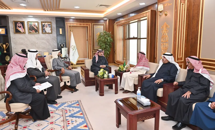 MU WELCOMES THE CHAIRMAN OF THE BOARD OF SULTAN CHARITY FOUNDATION  - رئيس جامعة المجمعة 