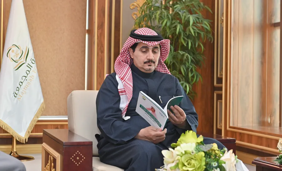 MU WELCOMES THE CHAIRMAN OF THE BOARD OF SULTAN CHARITY FOUNDATION  - جامعة المجمعة