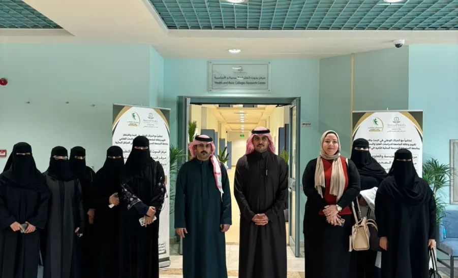 The College of Nursing faculty and students visit the Health and Basic Colleges Research Center -  أعضاء هيئة التدريس وطلاب كلية التمريض يزورون مركز بحوث الكليات الصحية والأساسية
