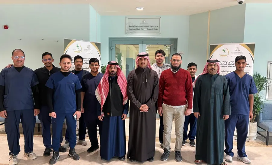 The College of Nursing faculty and students visit the Health and Basic Colleges Research Center -  أعضاء هيئة التدريس وطلاب كلية التمريض يزورون مركز بحوث الكليات الصحية والأساسية