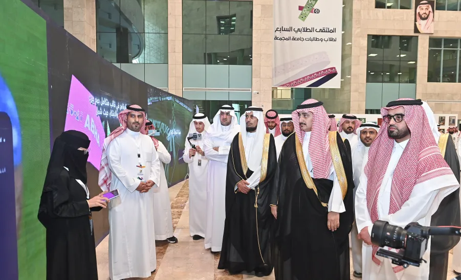 الجامعة تقيم حفل ختام الأنشطة للعام الجامعي 1446هـ وتكرم الطلبة الفائزين في الملتقى الطلابي السابع وهاكاثون كأس العالم 2034 -  حفل ختام الأنشطة للعام الجامعي 1446ه