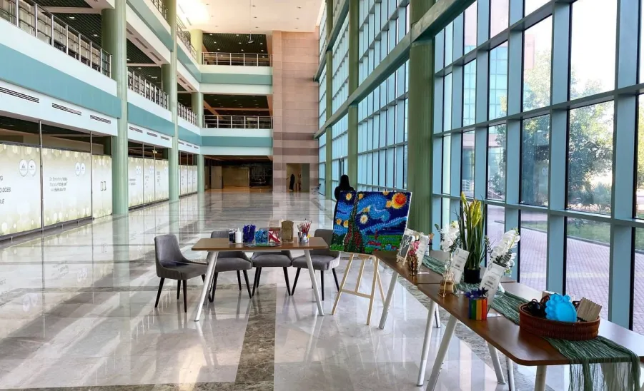 نادي التنمية المستدامة يقيم ورشة عمل بعنوان : إعادة التدوير " فن مستدام " - 3