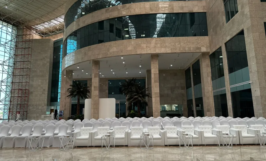 The General Administration of Relations and Conferences prepares for holding the annual Eid celebration  -  جانب من الاستعداد