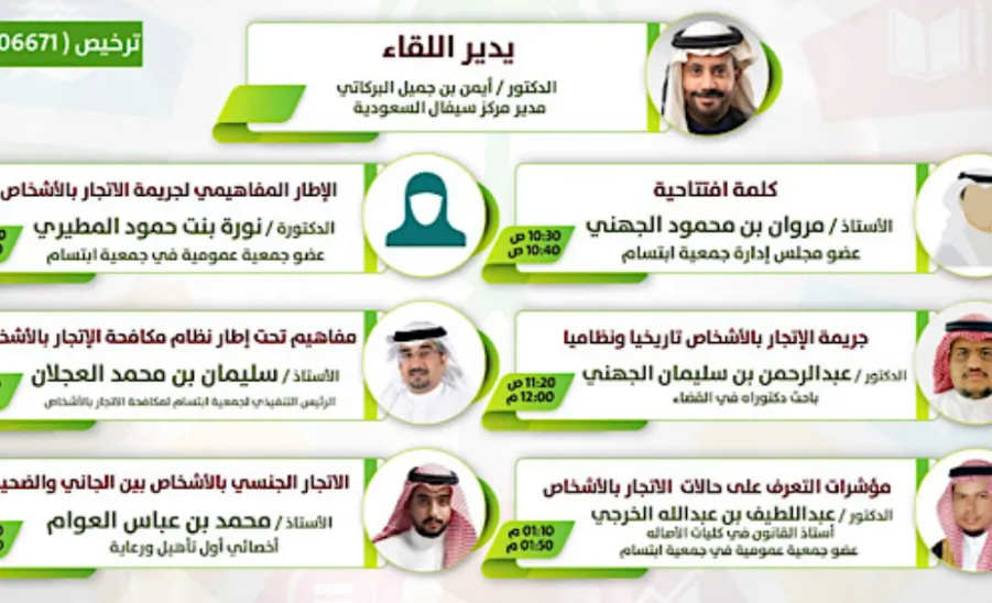 CIFAL Saudi Arabia and “Ibtisam” Association organize Awareness Event on the World Day Against Trafficking in Persons - مركز سيفال السعودية وجمعية "ابتسام" ينظمان لقاءً توعويًا بمناسبة اليوم العالمي لمكافحة الاتجار بالأشخاص