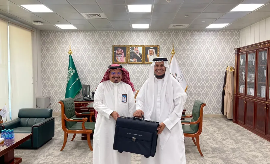 الجامعة تستقبل فريق عمل من جامعة جازان للاطلاع على تجربة الجامعة في شؤون الخريجين والتدريب الطلابي - زيارة جامعة جازان
