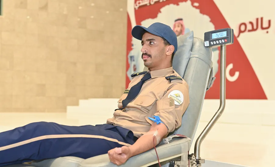 MU ORGANIZES BLOOD DONATION IN RESPONSE TO NATIONAL INITIATIVE  -  جامعة المجمعة