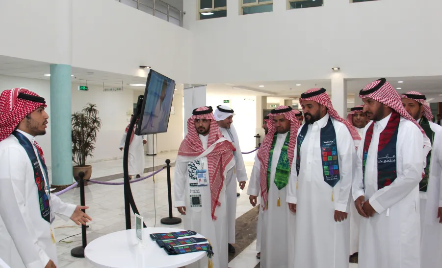 The College of Nursing celebrates the 95th Saudi National Day  - كلية التمريض تحتفي باليوم الوطني الـ95 بشعار "عزّنا بطبعنا"
