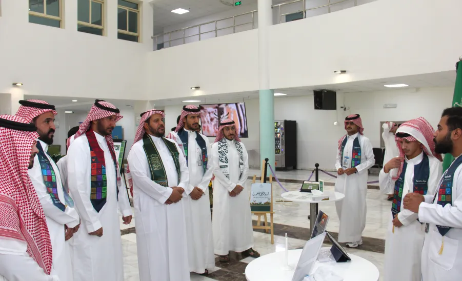 The College of Nursing celebrates the 95th Saudi National Day  - كلية التمريض تحتفي باليوم الوطني الـ95 بشعار "عزّنا بطبعنا"