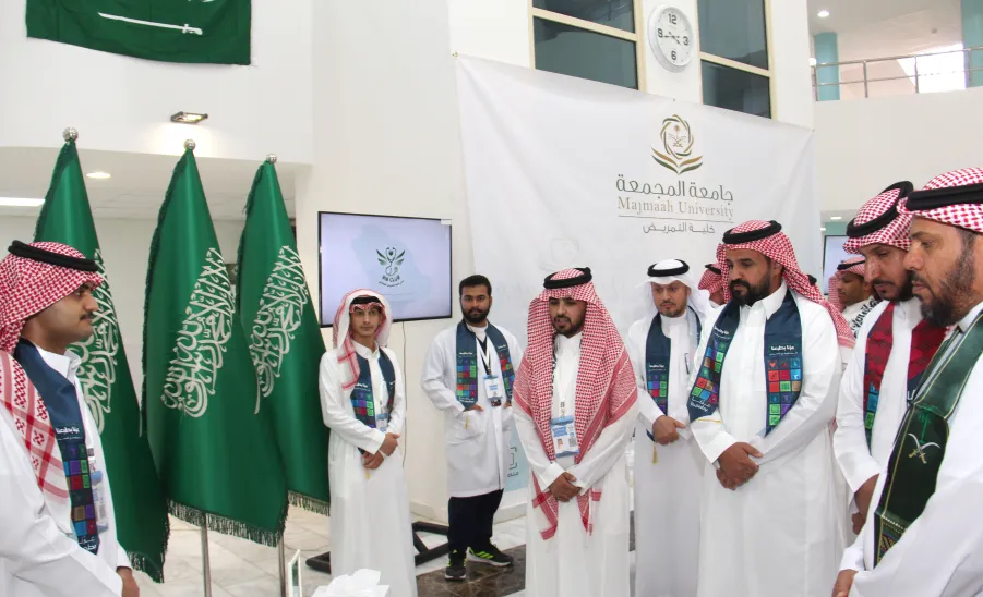The College of Nursing celebrates the 95th Saudi National Day  - كلية التمريض تحتفي باليوم الوطني الـ95 بشعار "عزّنا بطبعنا"