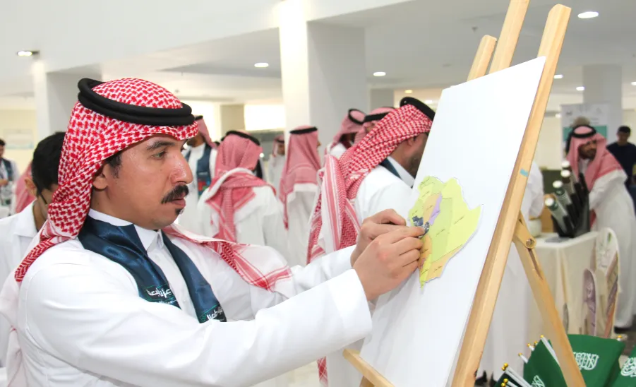 The College of Nursing celebrates the 95th Saudi National Day  - كلية التمريض تحتفي باليوم الوطني الـ95 بشعار "عزّنا بطبعنا"