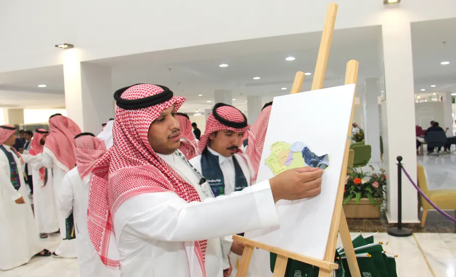 The College of Nursing celebrates the 95th Saudi National Day  - كلية التمريض تحتفي باليوم الوطني الـ95 بشعار "عزّنا بطبعنا"