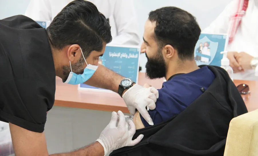 The College of Nursing organizes a Seasonal Influenza Vaccination Campaign for Students -  كلية التمريض تنظم حملة للتطعيم ضد الإنفلونزا الموسمية
