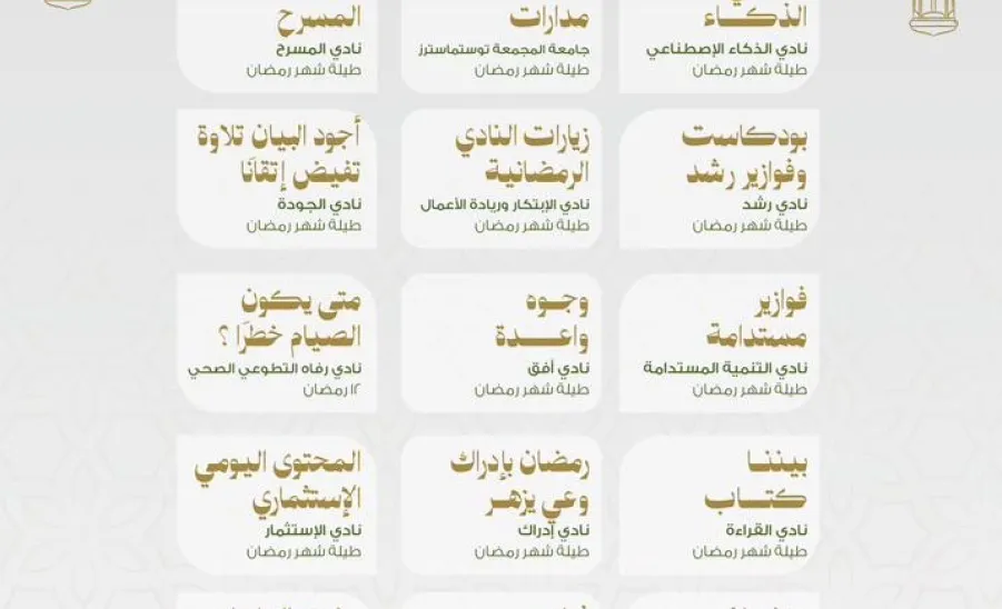 The Deanship of Student Affairs launches Ramadan Program  -  2