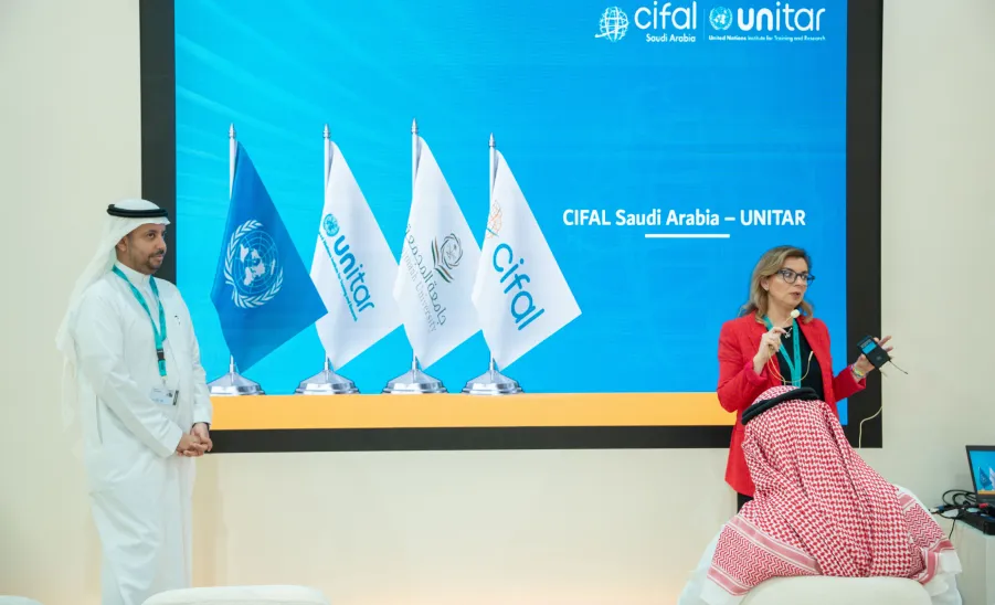 CIFAL CENTER IN SAUDI ARABIA REPRESENTS MU AT THE WORLD URBAN -  سيفال السعودية يمثل جامعة المجمعة في المنتدى الحضري WUF13