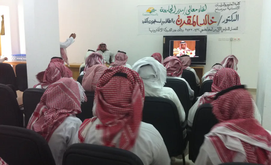 The college offer a reception student affairs at the University of primarily collected, and the honor of His Excellency the University Rector Dr. Khaled bin Saad  may God protect him - 