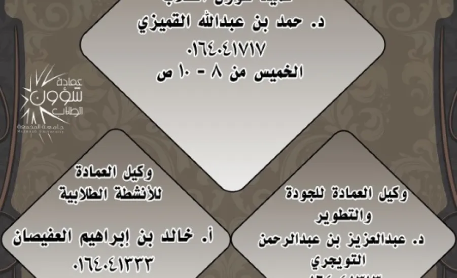 عمادة شؤون الطلاب تفتح أبوابها لطلبة الجامعة - 