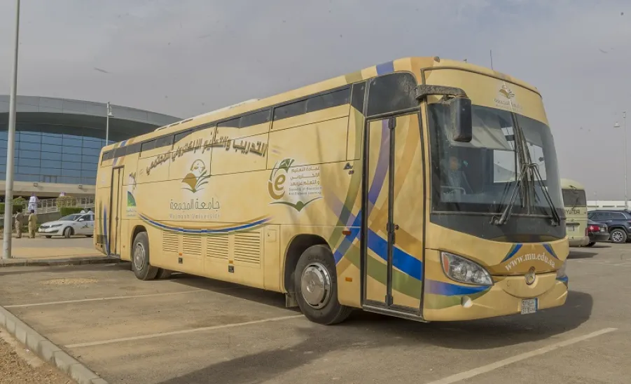 لأول مرة الجامعة تشارك بمبادرة التدريب والتعليم الإلكتروني المجتمعي المتنقل - 