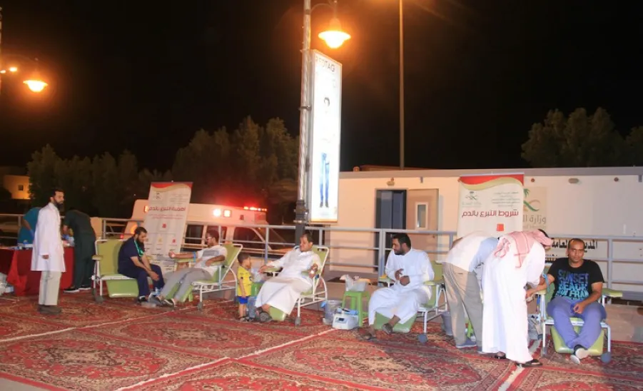 الخدمات الطبية تقيمُ حملةَ التبرع بالدم لخدمة حجاج بيت الله بالتعاون مع مستشفى الملك خالد بالمجمعة - 