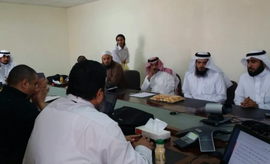 كلية التربية بالمجمعة تقيم ورشة عمل بعنوان ( آليات إعداد الخطط الدراسية وخطوات إقرارها ) - 
