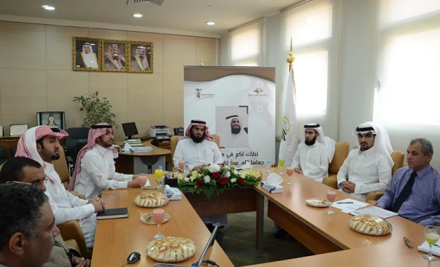 الدكتور الركبان يزور عمادة الجودة وتطوير المهارات في أولى زياراته الميدانية  -  